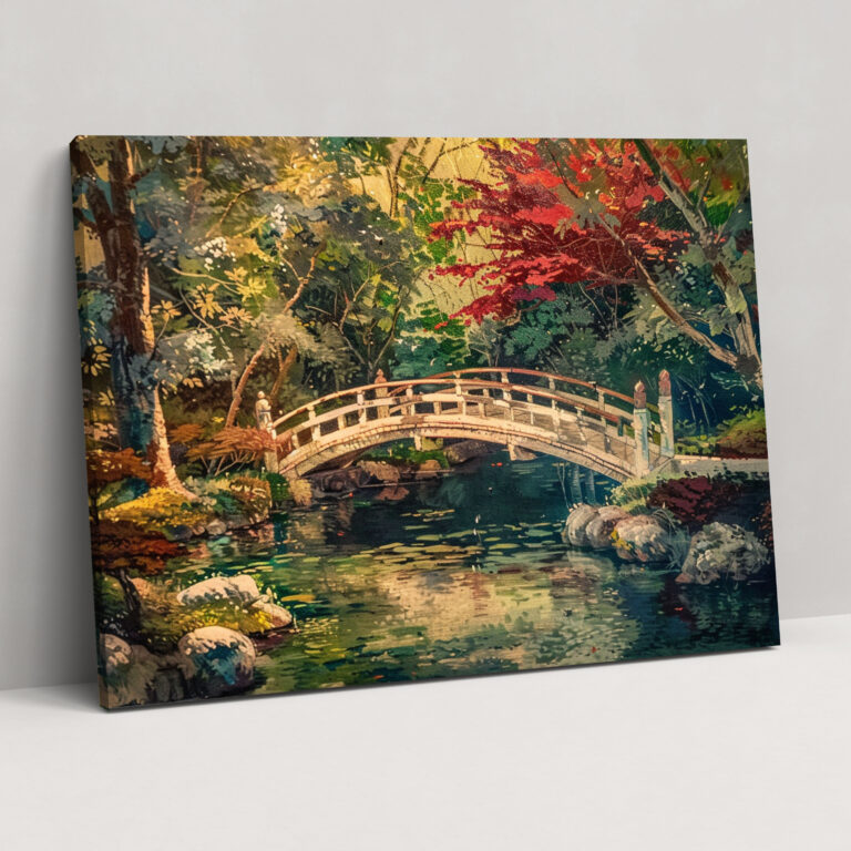 Claude Monet Japanese Bridge Canvas Print - Claude Monet, Claude Monet, Wall Decoration, Canvas Wall Art