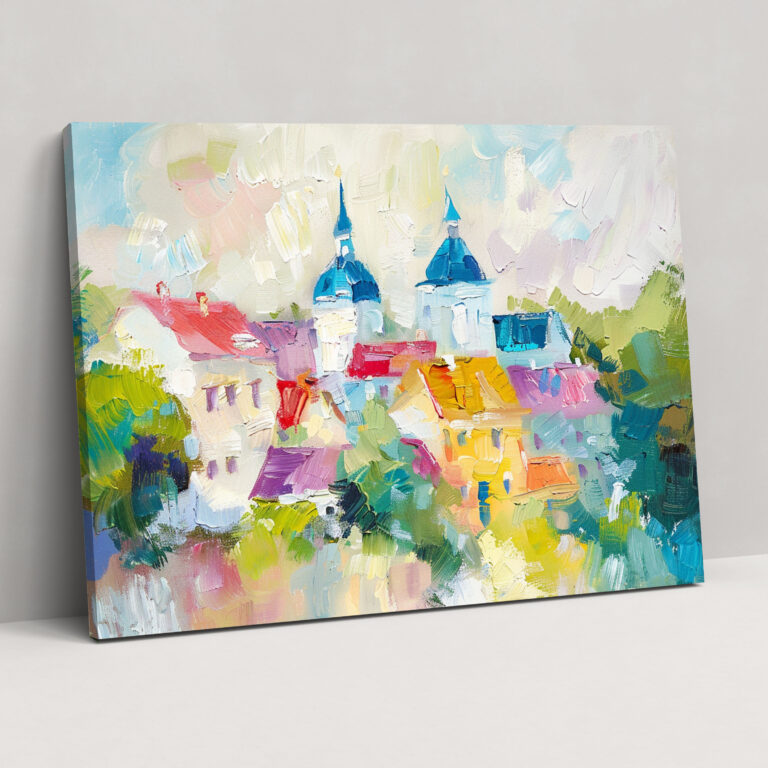 Claude Monet Village Canvas Print - Claude Monet, Claude Monet, Canvas Wall Art, Wall Art