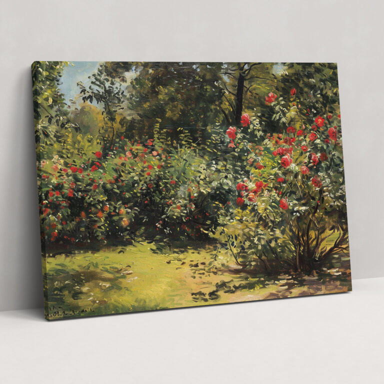Claude Monet Sun-Dappled Garden Canvas Print - Claude Monet, Canvas Print, Wall Decoration, Canvas Wall Art