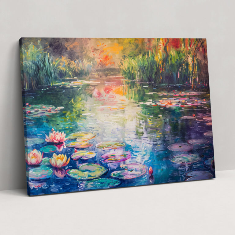 Claude Monet Enchanting Water Garden Wall Decoration - Claude Monet, Wall Decoration, Canvas Wall Art, Canvas