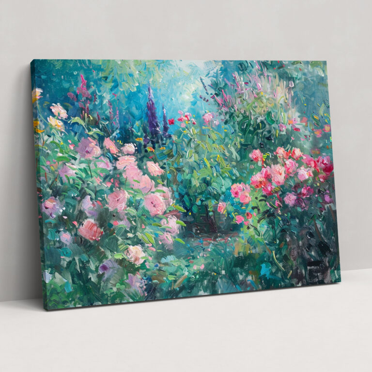 Impressionist Garden Claude Monet Wall Art - Claude Monet, Impressionist Garden, Canvas, Claude Monet