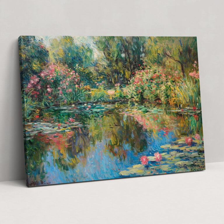 Giverny Garden Claude Monet Canvas Print - Claude Monet, Canvas Print, Claude Monet, Home Decoration