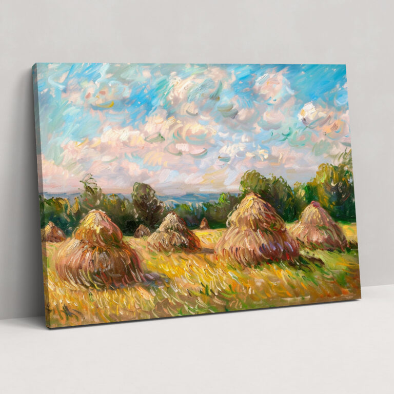 Claude Monet Haystacks Wall Art - Claude Monet, Wall Decoration, Wall Art, Canvas Wall Art