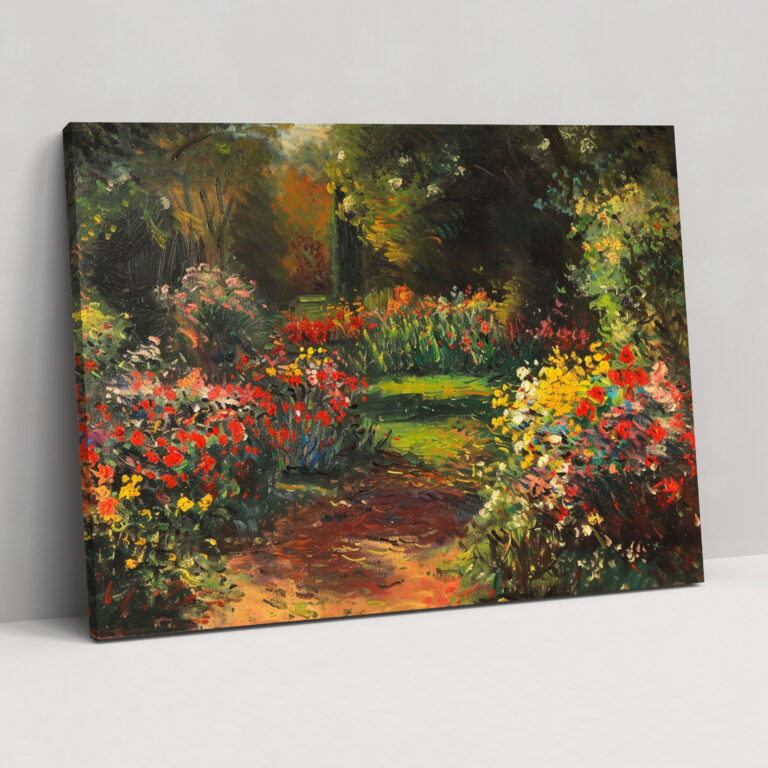 Blooming Flower Garden Claude Monet Wall Art - Claude Monet, Wall Art, Canvas, Claude Monet
