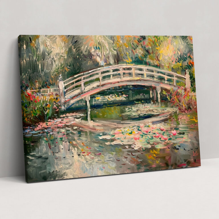 Impressionist Bridge Claude Monet Canvas Print - Claude Monet, Canvas Print, Pond, Canvas Wall Art