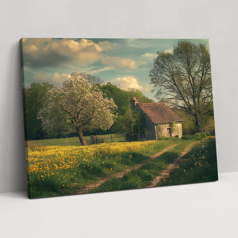 Springtime Countryside Claude Monet Wall Decoration - Claude Monet, Springtime, Countryside, Home Decoration