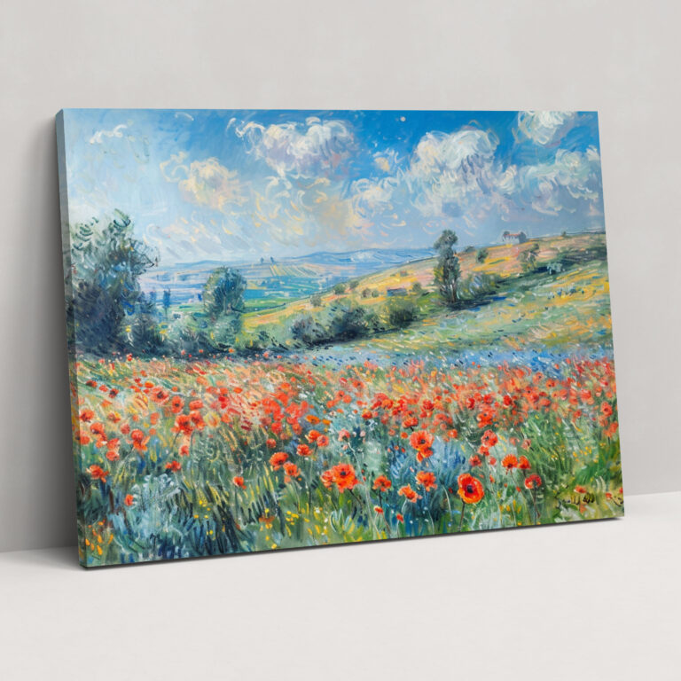 Poppy Field Claude Monet Wall Art - Claude Monet, Wall Art, Claude Monet, Home Decoration