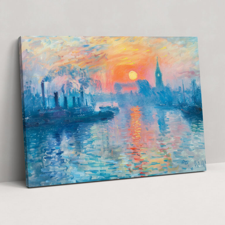 Sunrise Cityscape Claude Monet Canvas Print - Claude Monet, Home Decoration, Wall Art, Canvas Print