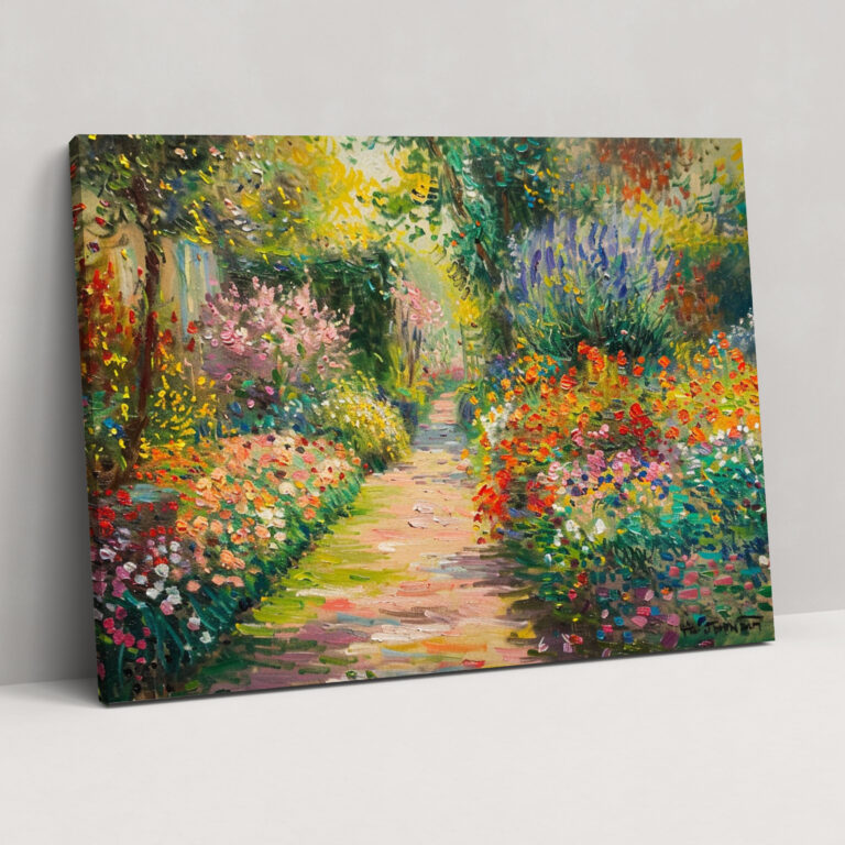 Claude Monet Garden Wall Art - Claude Monet, Wall Art, Home Decoration, Canvas