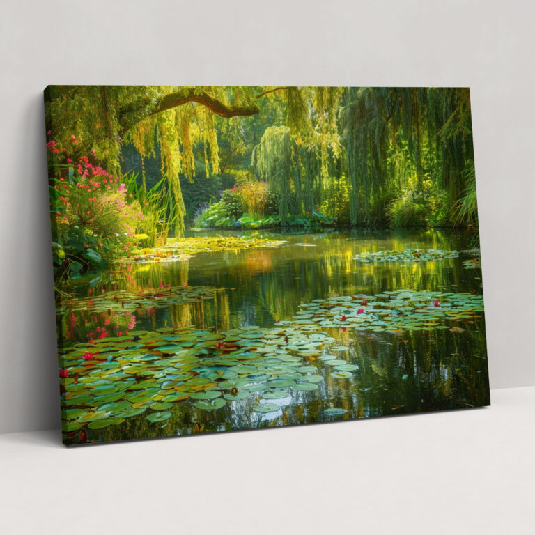 Peaceful Water Garden Claude Monet Wall Art - Claude Monet, Wall Decoration, Canvas Wall Art, Canvas