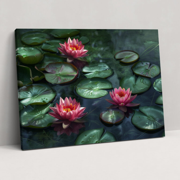 Claude Monet Water Lilies Canvas Print - Claude Monet, Claude Monet, Canvas, Canvas Wall Art