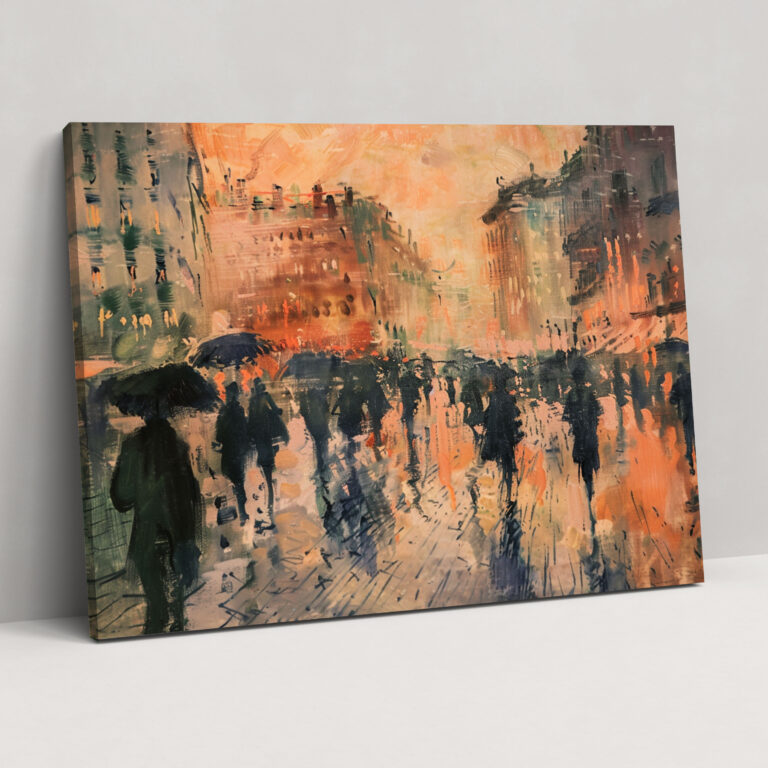 Cityscape Bustling Streets Wall Art - Claude Monet, Canvas, Claude Monet, Wall Art