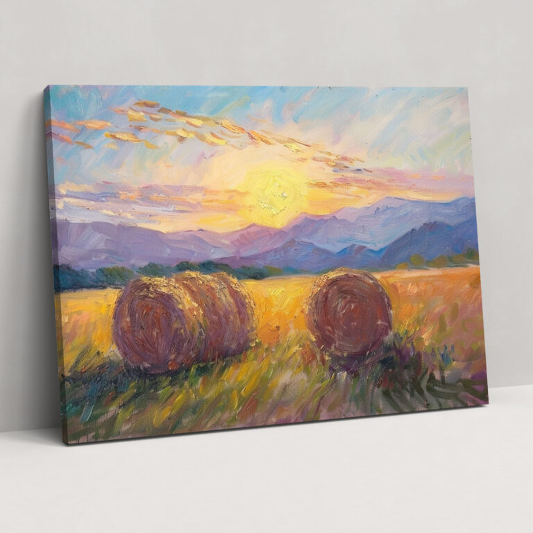 Haystacks Claude Monet Wall Decoration - Claude Monet, Wall Decoration, Canvas Wall Art, Claude Monet