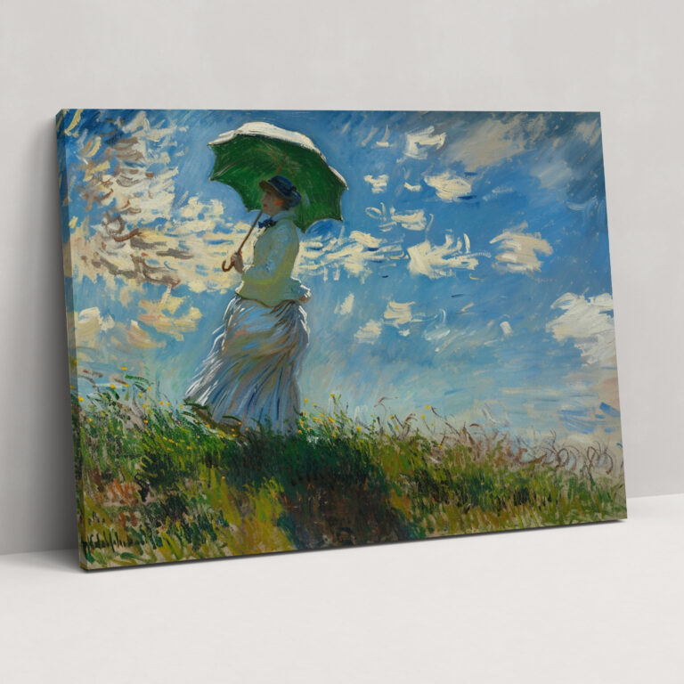 Woman With A Parasol Claude Monet Wall Decoration - Claude Monet, Canvas Wall Art, Claude Monet, Wall Art