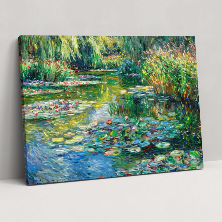 Giverny Garden Claude Monet Canvas Print - Claude Monet, Wall Decoration, Wall Art, Canvas Print