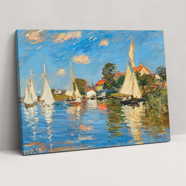 Sailboats At Argenteuil Claude Monet Wall Art - Claude Monet, Canvas, Wall Decoration, Wall Art