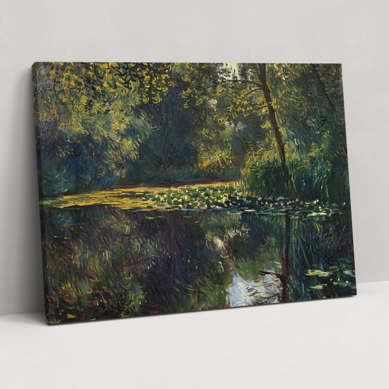 Claude Monet River Reflection Wall Art - Claude Monet, Home Decoration, Canvas Wall Art, Wall Decoration