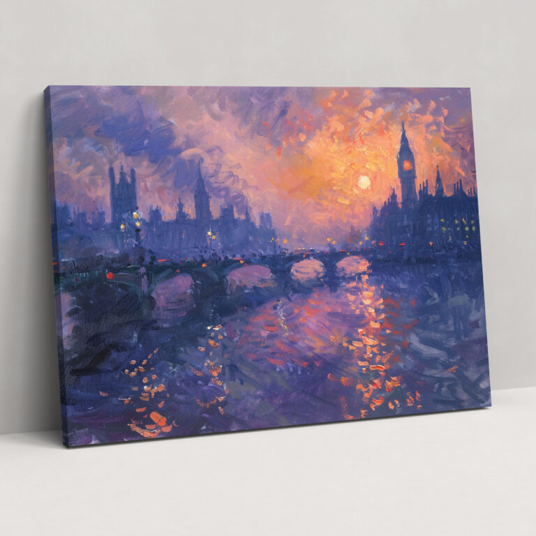 Twilight Cityscape Claude Monet Canvas Print - Claude Monet, Canvas Print, Canvas Wall Art, Home Decoration