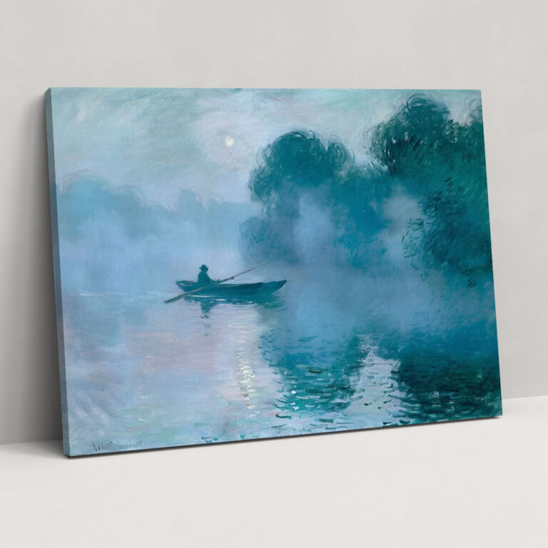 Foggy Seine River Claude Monet Canvas Print - Claude Monet, Claude Monet, Home Decoration, Wall Art