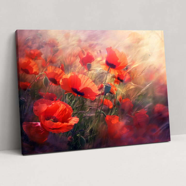 Poppy Field Claude Monet Wall Decoration - Claude Monet, Canvas Wall Art, Wall Decoration, Home Decoration