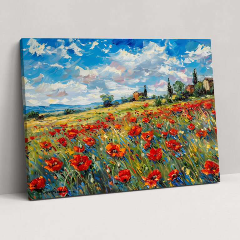Field Of Poppies Canvas Print - Claude Monet, Canvas Wall Art, Canvas Print, Wall Decoration