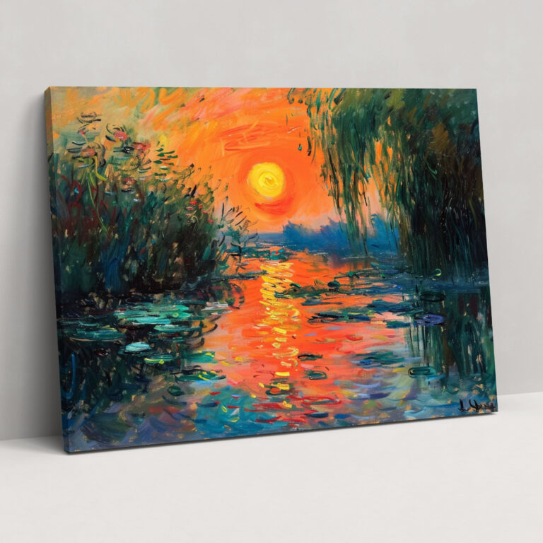 Claude Monet Colorful Sunrise Wall Art - Claude Monet, Claude Monet, Wall Art, Canvas
