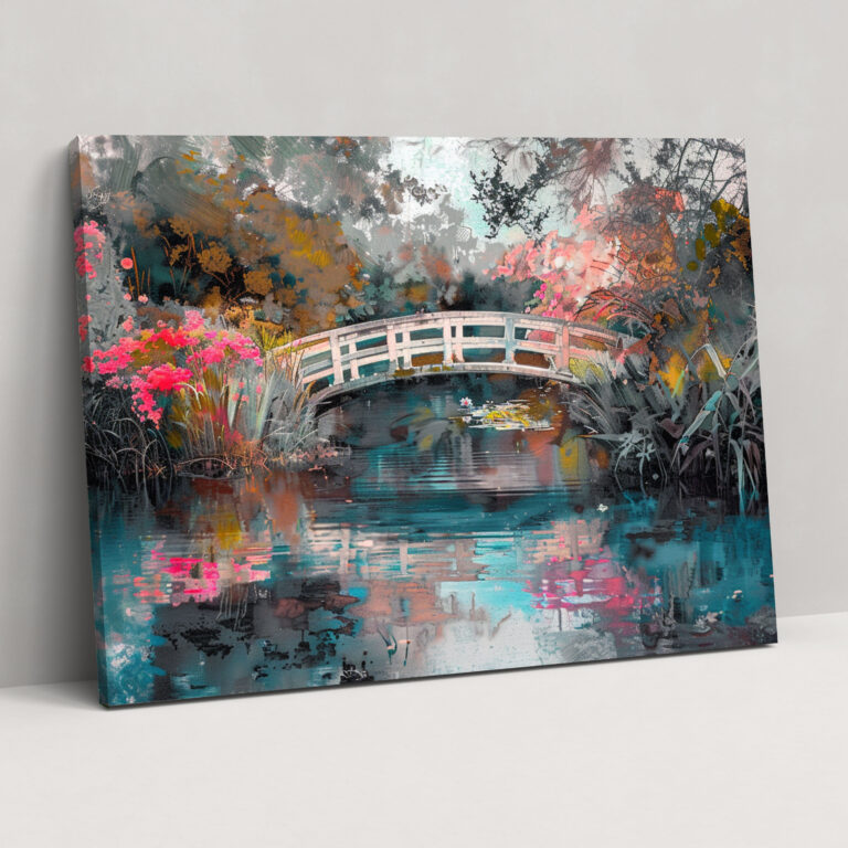 Claude Monet Tranquil Pond Canvas Print - Claude Monet, Home Decoration, Canvas, Wall Art