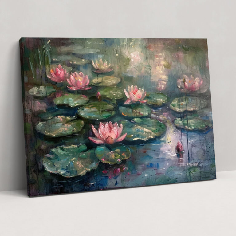Claude Monet Water Lilies Canvas Print - Claude Monet, Canvas Print, Wall Decoration, Claude Monet