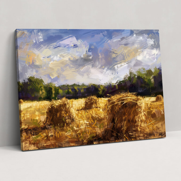 Claude Monet Haystacks Canvas Print - Claude Monet, Claude Monet, Canvas, Wall Art