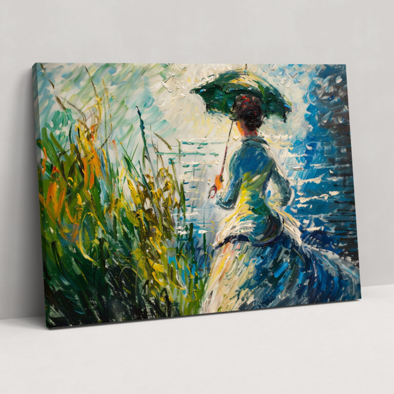 Claude Monet Woman With A Parasol Wall Art - Claude Monet, Wall Decoration, Canvas, Home Decoration