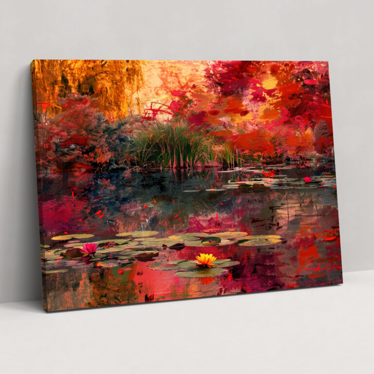 Claude Monet Canvas Print - Water Lilies Wall Art - Claude Monet, Canvas Wall Art, Wall Decoration, Canvas