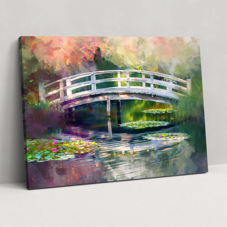 Claude Monet Canvas Print - Japanese Bridge Wall Art - Claude Monet, Canvas, Canvas Wall Art, Canvas Print