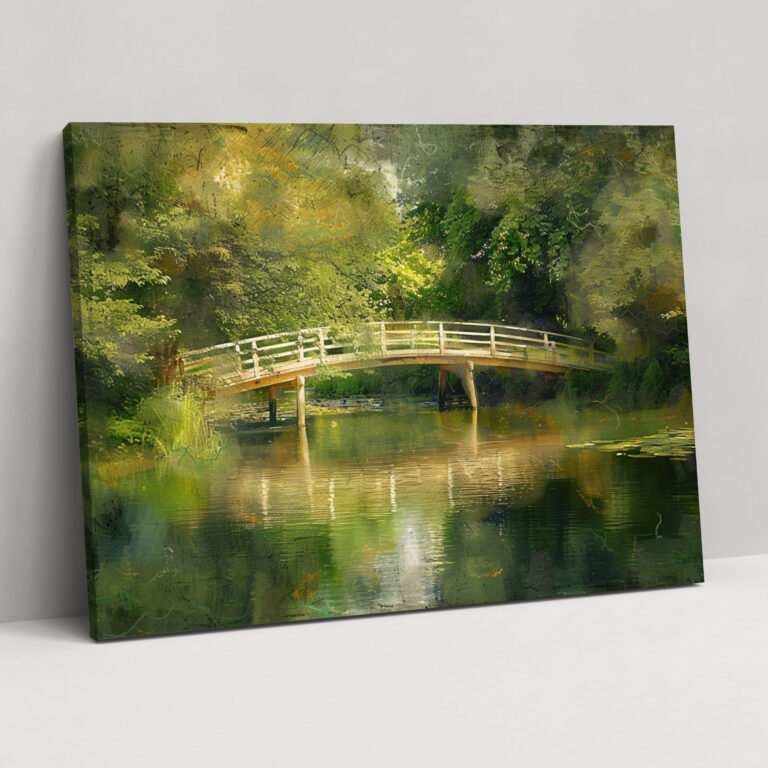 Claude Monet Wall Art - Bridge Over Pond Canvas Print - Claude Monet, Canvas Wall Art, Claude Monet, Canvas