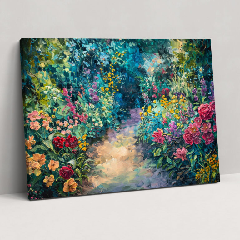 Claude Monet Canvas Print - Vibrant Flower Garden Wall Decoration - Claude Monet, Home Decoration, Canvas Wall Art, Claude Monet