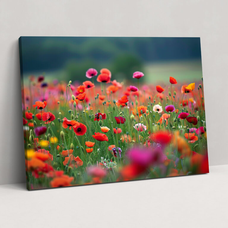Field Of Poppies Claude Monet Canvas Print - Claude Monet, Wall Art, Claude Monet, Canvas