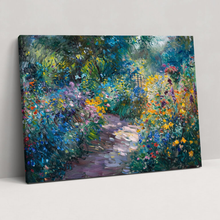 Claude Monet Sun-Dappled Garden Canvas Print - Claude Monet, Wall Decoration, Wall Art, Canvas
