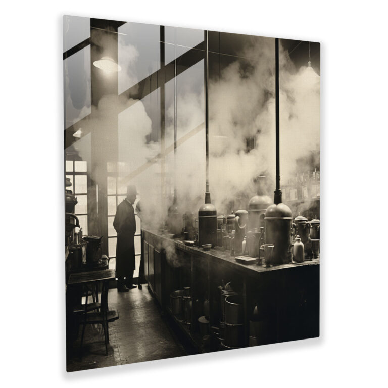 Coffee Shop Glass Print - Coffee, Coffee Shop, Coffee Theme, Mugs