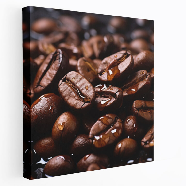 Coffee Canvas Print - Roasted Coffee Beans Wall Art - Coffee, Home Decoration, Coffee Canvas Print, Photographic Wall Art