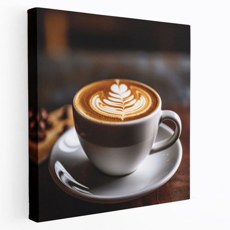 Steaming Cup Of Coffee Canvas Print - Coffee, Steaming Cup Of Coffee Wall Decoration, Canvas Wall Art, Canvas