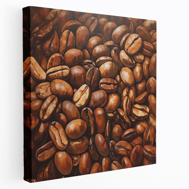Abstract Coffee Beans Canvas Print - Coffee, Abstract Coffee Beans Canvas Print, Canvas, Abstract Painting