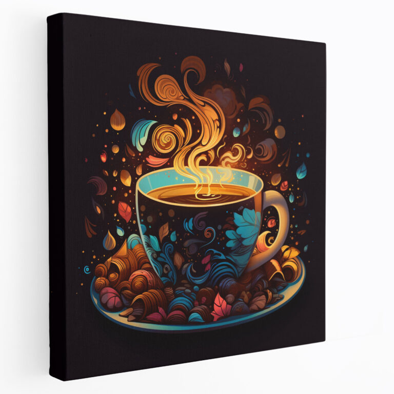 Magical Coffee Cup Canvas Print - Coffee, Canvas Wall Art, Magical Coffee Cup Wall Art, Magical Coffee Cup Canvas Print