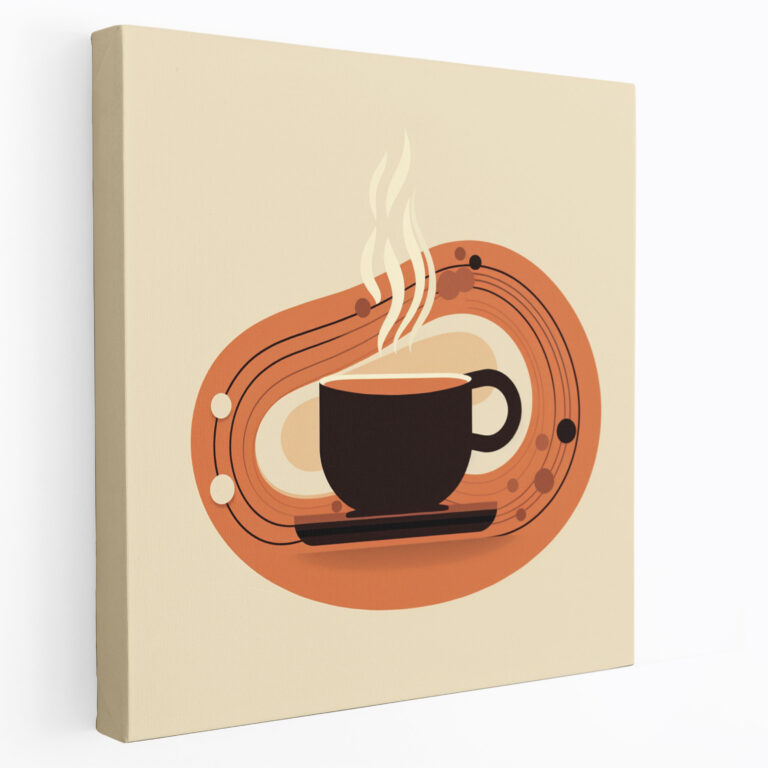 Coffee Wall Decoration - Coffee, Canvas Print, Home Decoration, Minimalist Color Palette