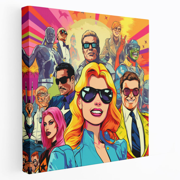 Cool Pop Art Icons Canvas Print - Cool, Wall Art, Cool, Artistic Taste