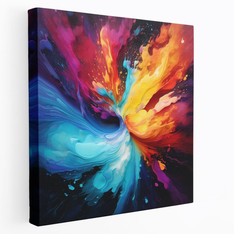 Cool Abstract Canvas Print - Cool, Mesmerizing Visual Experience, Canvas Print, Vibrant Colors
