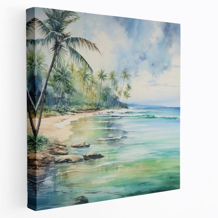Cool Beach Canvas Print - Cool, Home Decoration, Refreshing, Cool