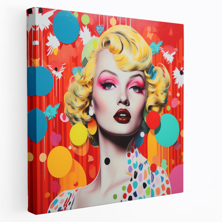 Cool Canvas Wall Art: Pop Culture Explosion - Cool, Wall Decoration, Iconic Symbols, Cool