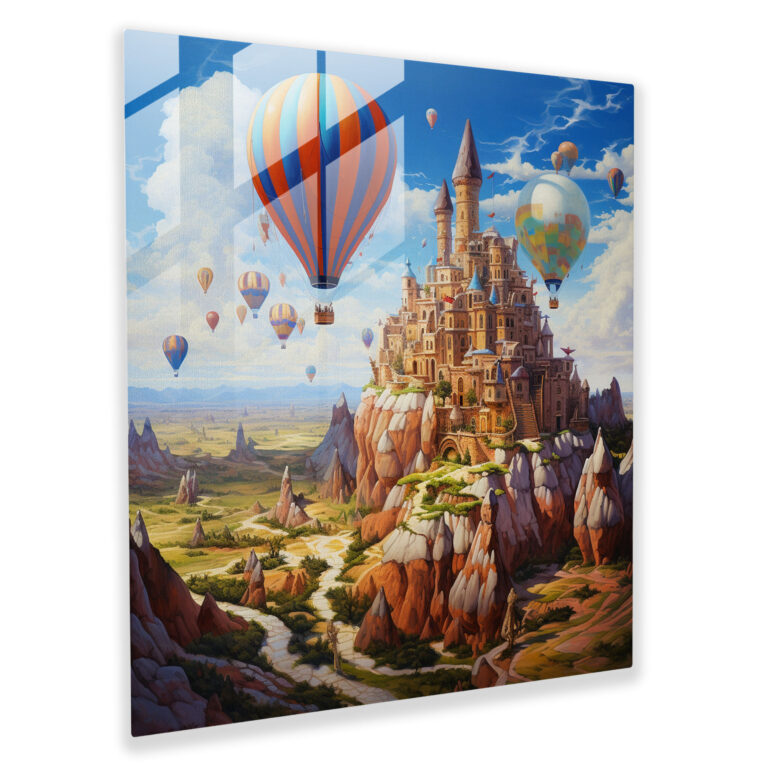Enchanted Citadel Glass Wall Art