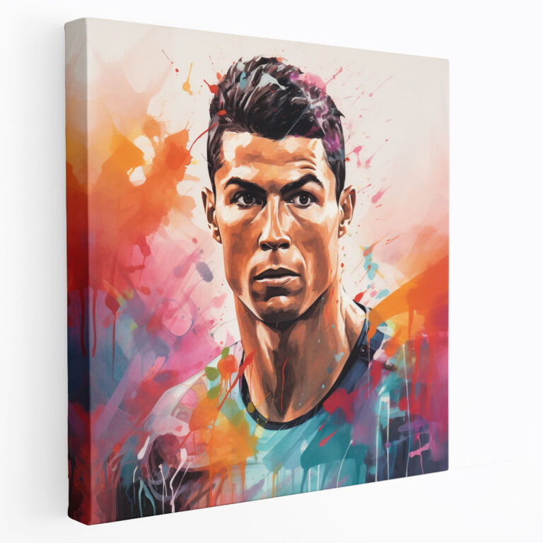Cristiano Ronaldo Wall Art - Cristiano Ronaldo, Wall Decoration, Vibrant Colors, Dynamic Playing Style