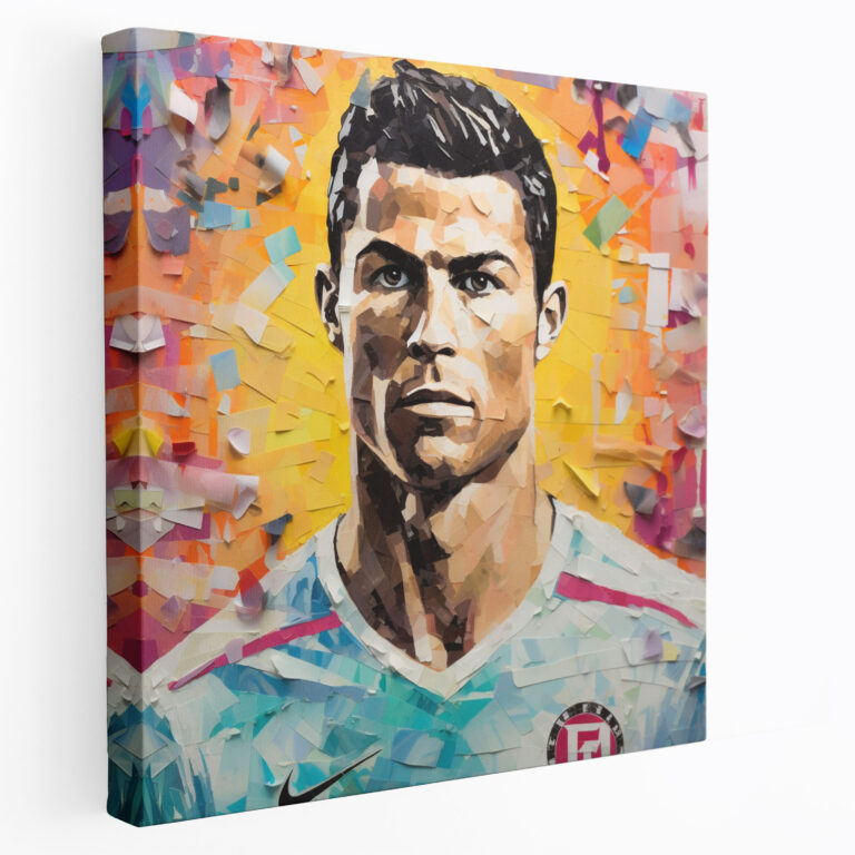 Cristiano Ronaldo Wall Art - Cristiano Ronaldo, Newspaper Clippings, Soccer-Related Images, Collage Artwork