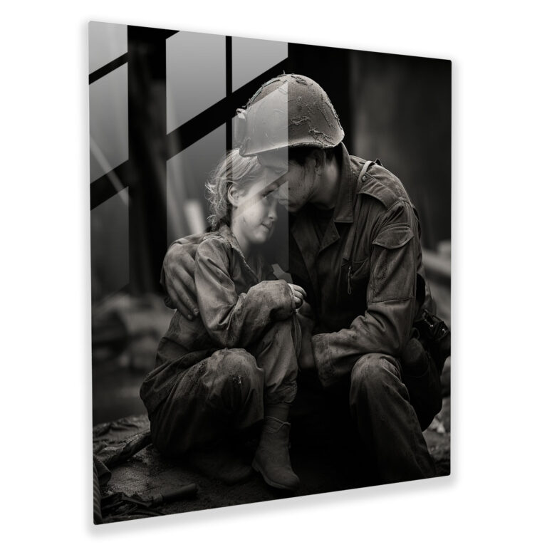 Timeless Monochrome Reminiscence Glass Print
